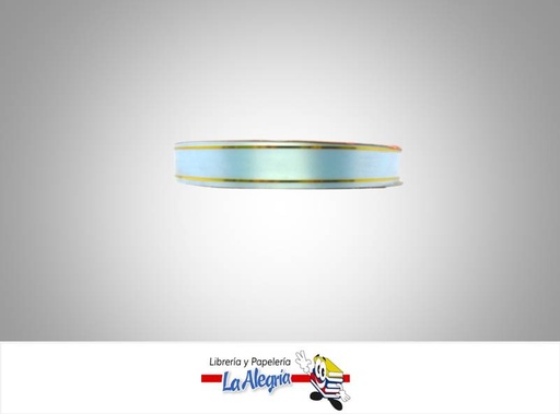 [CRB13MM008] CINTA REGALO B/D 13MM AZUL CIELO X METRO MARCA S/M