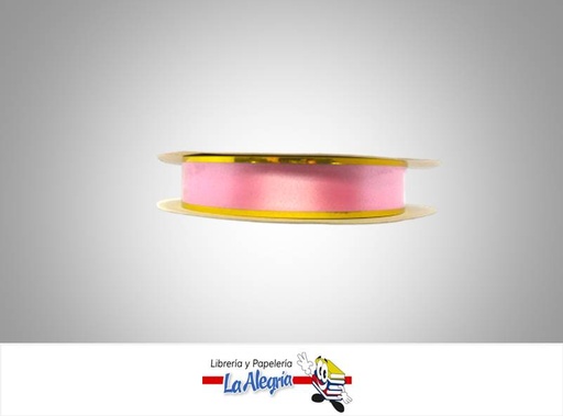 [CRB13MM062] CINTA REGALO B/D 13MM ROSADO CLARO XMETR MARCA S/M   
