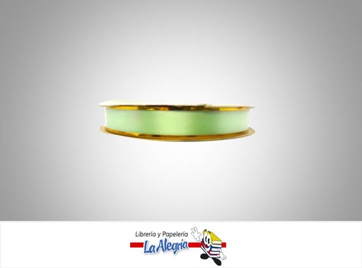 [CRB13MM067] CINTA REGALO B/D 13MM VERDE AGUA XMETRO MARCA S/M   
