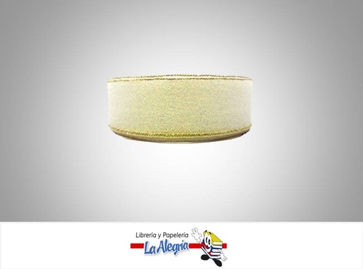 [CRB25MM016] CINTA ORGANZA B/D 25MM BLANCO XMETRO MARCA S/M   