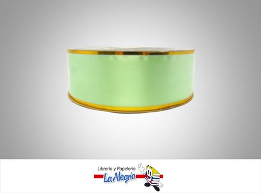 [CRB40MM067] CINTA REGALO B/D 40MM VERDE AGUA XMETRO MARCA S/M   