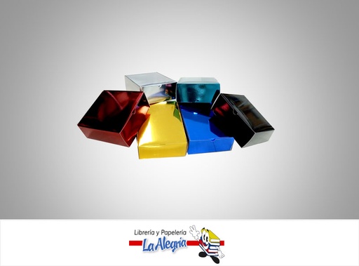 [CRCUAD02] CAJA P/REGALO 23X19X7 METALIZADA SURT MARCA S/M   