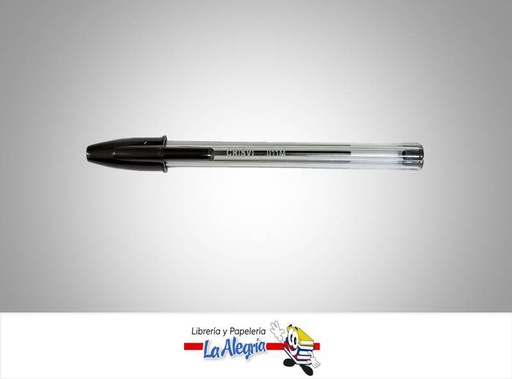 [CRISVI011MN] BOLIGRAFO HEXAGONAL CON TAPA 1.0MM NEGRO UND MARCA CRISVI