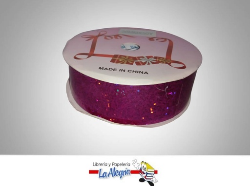 [CRLASER30MM25] CINTA DE REGALO LASER FUCSIA 30MM X METR MARCA MURANO   