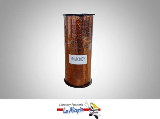[CRLASER5MM018] CINTA DE REGALO LASER BRONCE 5MM X METRO MARCA MURANO   