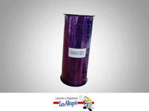 [CRLASER5MM038] CINTA DE REGALO LASER MORADA 5MM X METRO MARCA MURANO   