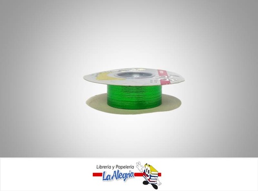 [CRM30MM006] CINTA REFLEX METAL 30MM VERDE XMETRO MARCA BOLIS   