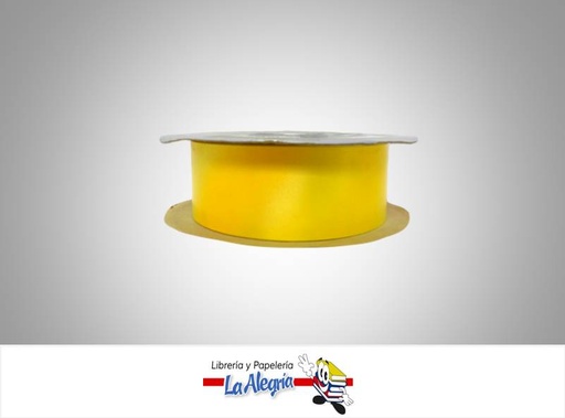 [CRM40MM002] CINTA REGALO MATIZADA 40MM AMARILLO XMET MARCA BOLIS   