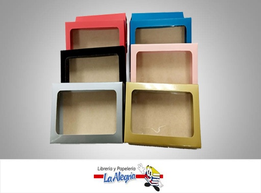 [CRPSV19] CAJA REGALO CON VENTANA 19X11X6CM COLOR UND MARCA S/M