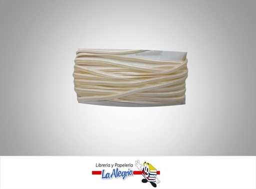 [CRR1015] CINTA RABO DE RATON 5MM CREMA XMETRO MARCA S/M   