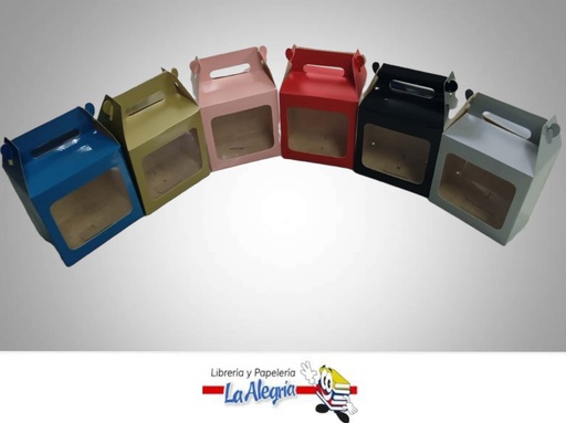 [CRTLCV14] CAJA REGALO CON VENTANA 9.5X16X14,5 CM COLOR MARCA S/M