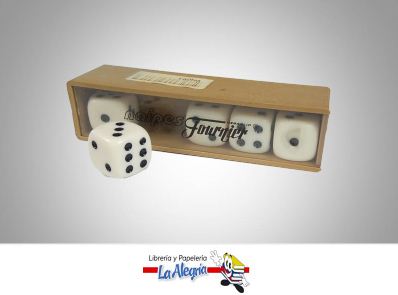 [DAD01] DADO CON CAJA PLASTICA 5UND MARCA FOUNIER   