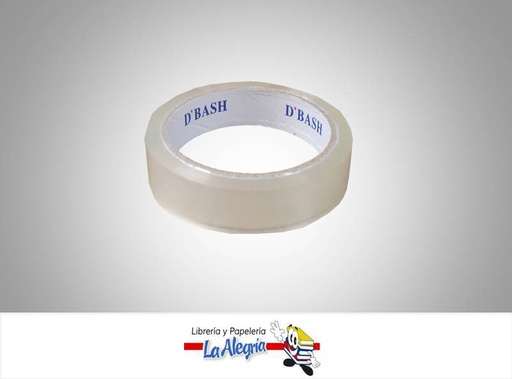 [DBASH18X50] CINTA PLASTICA 18MMX50M TRANSPARENTE MARCA B'BASH   