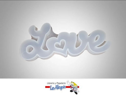 [DZ0018] MOLDE DE SILICON PARA RESINA LOVE CURSIV MARCA DAZAGUI   