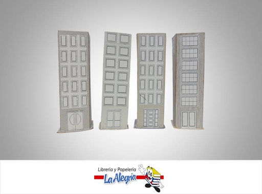 [E1] EDIFICIO P/MAQUETA 6 PISO ESC 1:125 UND MARCA S/M   