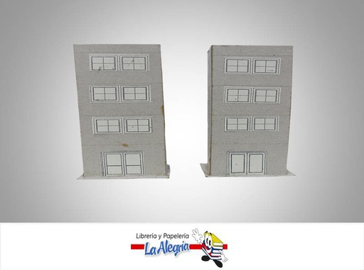 [E11] EDIFICIO P/MAQUETA 3 PISO ESC 1:125 UND MARCA S/M   
