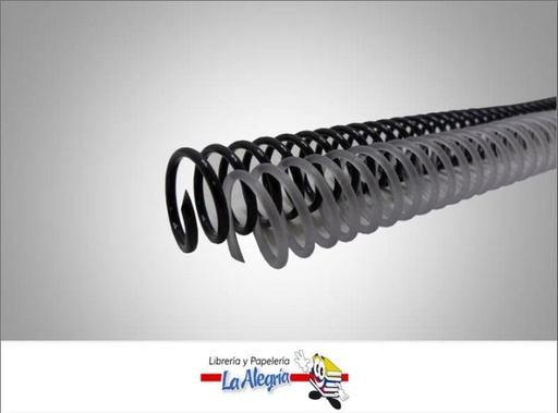 [EC0017] ESPIRAL CONTINUO 17MM NEGRO/TRANSP MARCA S/M   