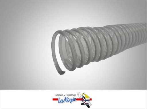 [EC0025] ESPIRAL CONTINUO 25MM TRANSP MARCA S/M   
