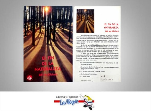 [ECOL3245X] EL FIN DE LA NATURALEZA  TEMATICA ECOLOGIA AUTOR MCKIBBEN, BILL EDITORIAL DIANA