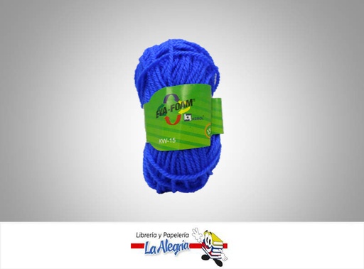 [ES013] ESTAMBRE ESCOLAR 15GR AZUL REY UND MARCA EVA FOAM   