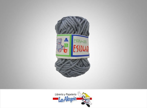 [ES027] ESTAMBRE ESCOLAR 12GR GRIS UND MARCA ACUARELA   