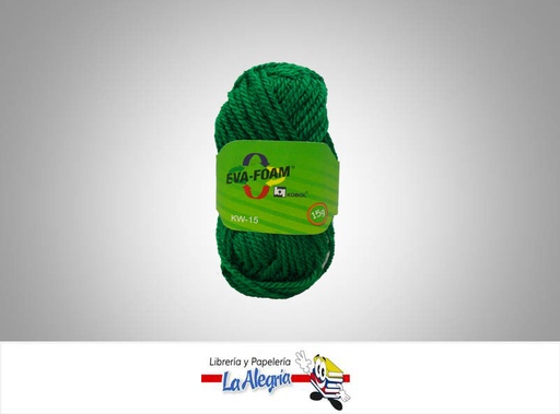 [ES066] ESTAMBRE ESCOLAR 15GR VERDE UND MARCA EVA FOAM   
