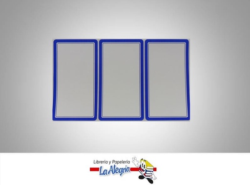 [ES1002] ETIQUETA RECTANGULAR 9X5CM AZUL 9UND MARCA STAR   