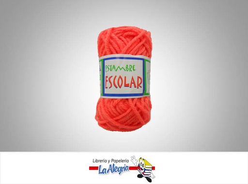 [ES104] ESTAMBRE ESCOLAR 12GR CORAL UND MARCA ACUARELA   