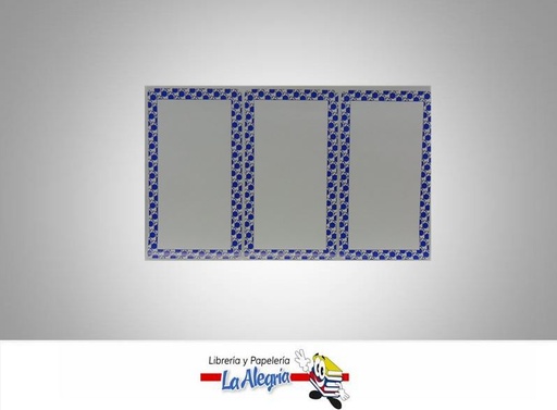 [ES1202] ETIQUETA RECTANGULAR 9X5CM AZUL 9UND MARCA STAR   