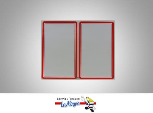 [ES3003] ETIQUETA RECTANGULAR 12X7CM ROJA 6UND MARCA STAR   