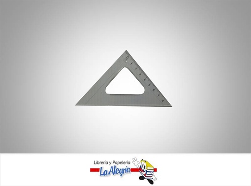 [ESC006] ESCUADRA ACRILICA 45 9CM MARCA MICRA   