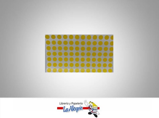 [ESC101] ETIQUETA CIRCULAR 1CM AMARILLO 252UND MARCA STAR   