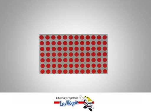 [ESC103] ETIQUETA CIRCULAR 1CM ROJA 252UND MARCA STAR   
