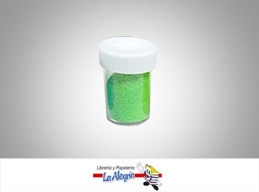 [ESC10N066] ESCARCHA NEON 10GR VERDE UND MARCA S/M   