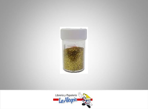 [ESCP022] ESCARCHA FRASCO 10GR DORADO UND MARCA CRISVI   