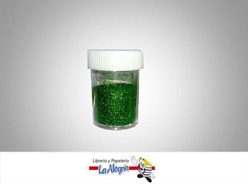 [ESCP066] ESCARCHA FRASCO 10GR VERDE UND MARCA CRISVI   