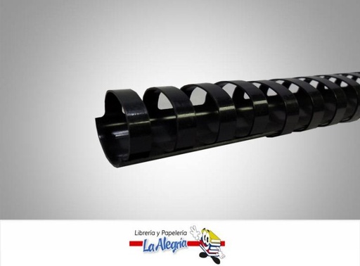 [ESP014] ESPIRAL OVALADO 40MMX2CM NEGRO MARCA S/M   