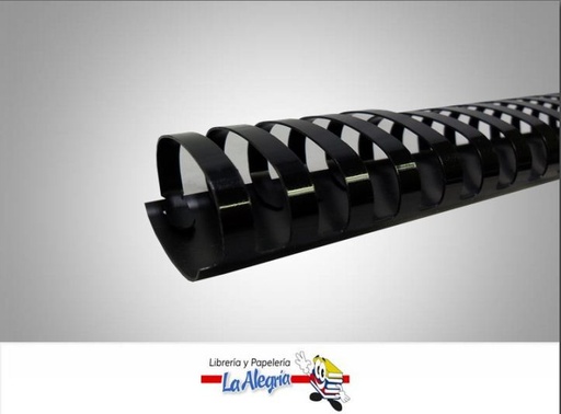 [ESP016] ESPIRAL OVALADO 50MMX2,2CM NEGRO MARCA S/M   