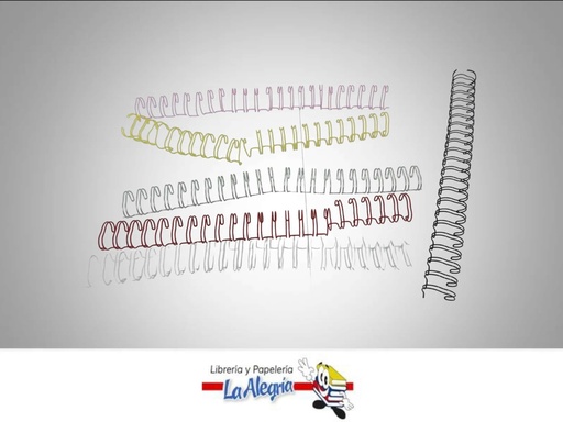 [ESPN008] ESPIRAL METAL5/8COLORES VARIADOS MARCA AGEVEN   