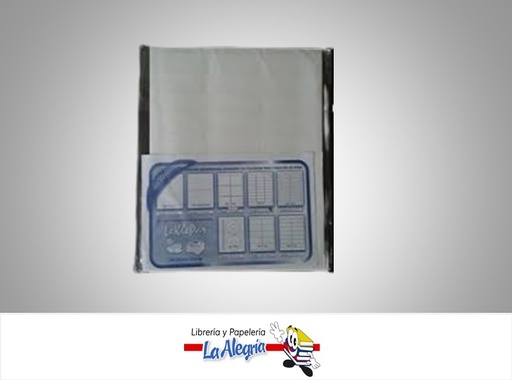 [ETIQREF5160] ETIQUETA PARA IMPRESORA 5160 6.7X2.5CM X HOJA MARCA LEKLEPAR
