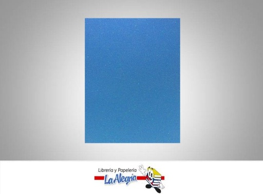[FEC002] FOAMI ESCARCHADO CARTA AZUL CLARO UND MARCA S/M   