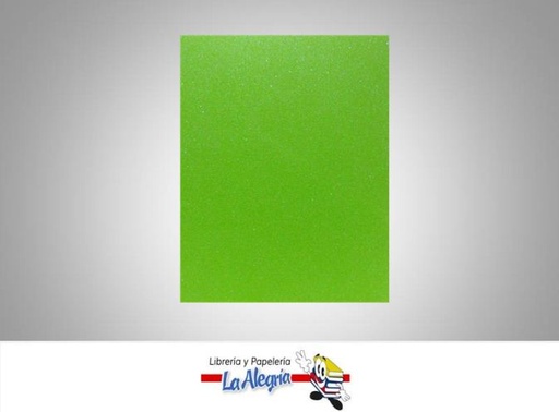 [FEC022] FOAMI ESCARCHADO CARTA VERDE MANZANA UND MARCA S/M   