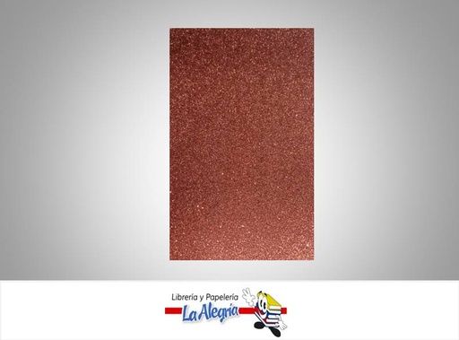 [FEC033] FOAMI ESCARCHADO CARTA MARRON COBRIZO UND MARCA S/M