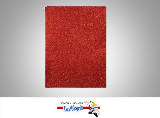 [FEC104] FOAMI ESCARCHADO CARTA ROJO NAVIDAD MARCA S/M   