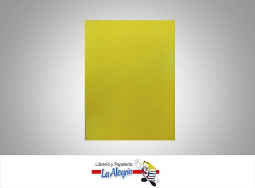 [FEDC001] FOAMI ESCARCHADO DOBLE CARTA AMARILLO UND MARCA S/M