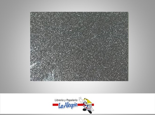 [FEDC006] FOAMI ESCARCHADO DOBLE CARTA GRIS MARCA S/M