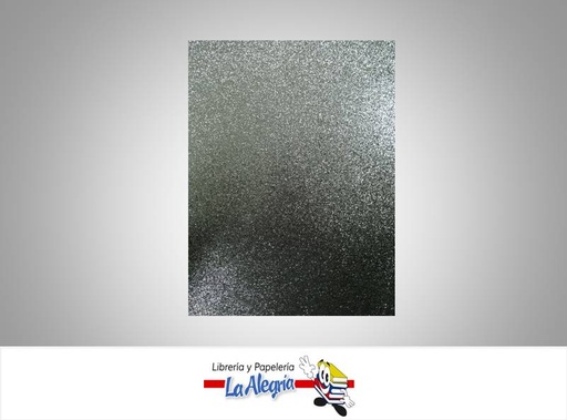 [FEDC028] FOAMI ESCARCHADO DOBLE CARTA GRIS PLOMO UND MARCA CRISVI