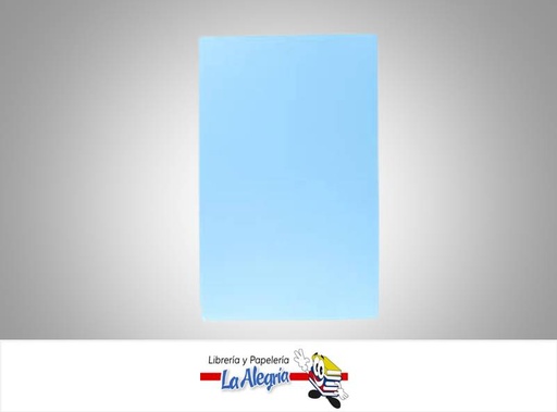 [FEDC168] FOAMI ESCARCHADO DOBLE CARTA AZUL PASTEL MARCA S/M   