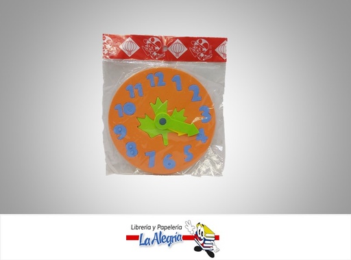 [FF005] FIGURA EN FOAMI DE RELOJ ARMABLE MARCA S/M   