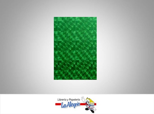 [FHM008] FOAMI METALIZADO HOLOGRAFICO CARTA VERDE UND MARCA S/M